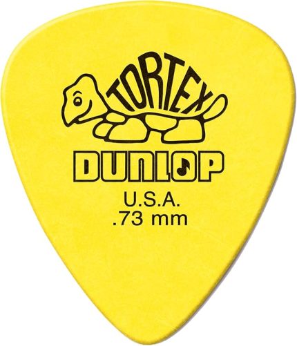 DUNLOP Standart, 0,73 mm, Sarı Gitar Pick, 72'li Paket