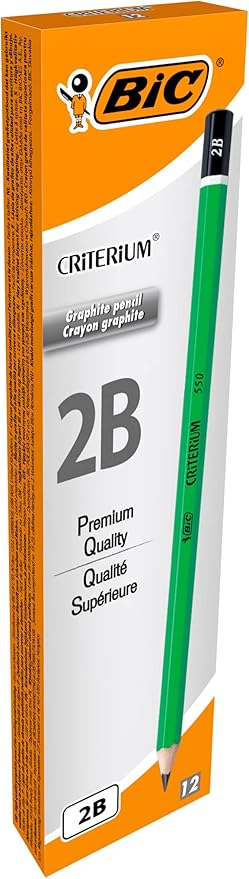 Criterium 550 2B Kurşun Kalem, Mercanlı Kalem, Altıgen Gövde ile Rahat Tutuş, Yumuşak Uç, Kolay Açılır