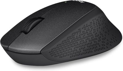 M330 Sessiz Kablosuz Mouse, Sağ Elle Kullanıma Uygun, 10 m Kullanım Mesafesi, 1.000 DPI Yüksek Hassasiyetli Optik İzleme, 18 Ay Pil Ömrü, Siyah