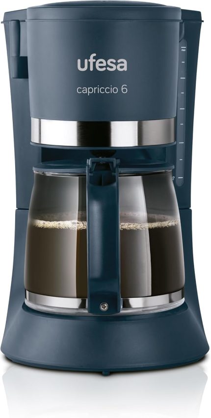 Filtre Kahve Makinesi CG7114 Capriccio, 6 Fincan, 600 W, 0.6 L, Kalıcı Filtre, Damlama Durdurma, Otomatik Kapanma, Siyah