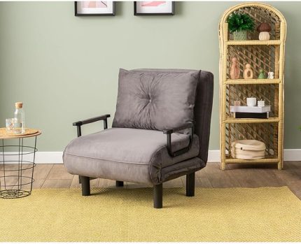 Sento Tekli Katlanır Yataklı Koltuk - Soho Gri