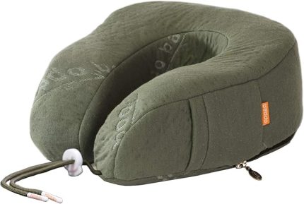 Bambu Serisi | Ortopedik Boyun ve Seyahat Yastığı | Haki Renk