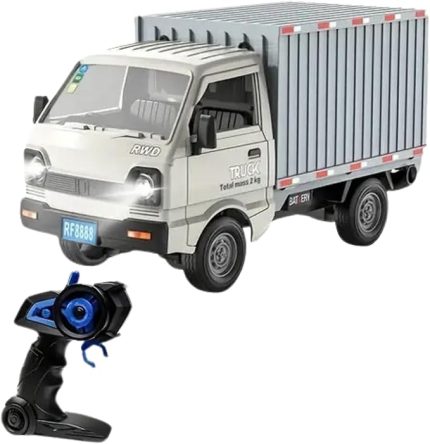 Kumandalı RC Kamyonet,Yük Taşıma Aracı,Sesli,Işıklı,Şarjlı,(Pil Hediyeli),2.4 Ghz Araç,Uzaktan Kumandalı Kargo Arabası (Yeşil)