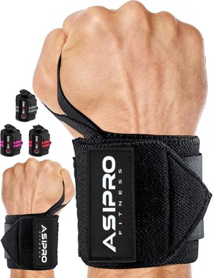 Wrist Wraps 18"/45cm Erkekler & Kadınlar için, Bileklik Spor Salonu, Ağırlık Kaldırma için Bileklikler, Powerlifting, Güç Antrenmanı, ve Vücut Geliştirme, Spor Salonu için Bilek Desteği