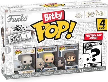 Bitty POP! Harry Potter - Lord Voldemort™, Draco Malfoy™ (Quidditch™), Bellatrix Lestrange™ ve sürpriz mini figür - 0,9 inç (2,2 cm) koleksiyon parçası - hediye fikri - film hayranları
