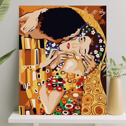 Boyama Tuval Seti Fırça Boya Dahil (Çıtalı) 40x50 CM - Kiss