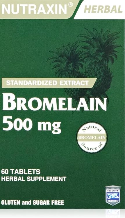 Herbal Bromelain 500 mg Takviye Edici Gıda (1 x 60 adet)