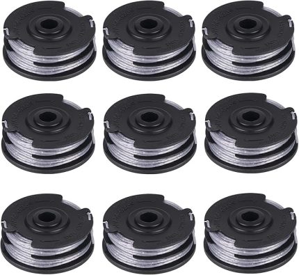 9 adet misina makarası, Bosch Art 24 27 30 30-36 LI için, çim biçme makinesi, yedek makara 6M, F016800351