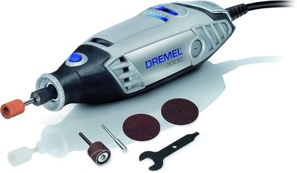 Dremel 3000 Çok Amaçlı El Motoru, 130 W, F0133000JW, 5 Aksesuarlı, Siyah-Gri