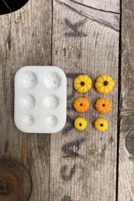Concept Kabak Mini Altılı Mum Kalıbı (Silikon)