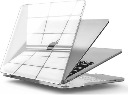 MacBook PRO M1 / M2 13'' ile Uyumlu Sert Polikarbonat Koruyucu Kılıf (A1706/A1708/A1989/A2159/A2251/A2289/A2338) (Super Şeffaf)