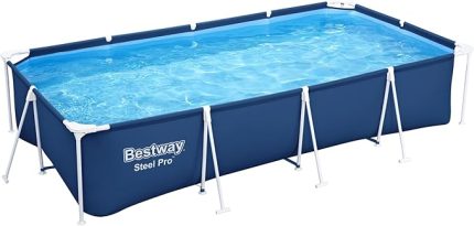 Steel Pro Dikdörtgen Yer Üstü Havuz 4,00 m x 2,11 m x 81 cm