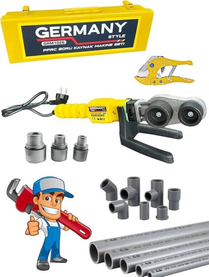 Germany Style 650 Watt PVC Boru Kaynak Seti