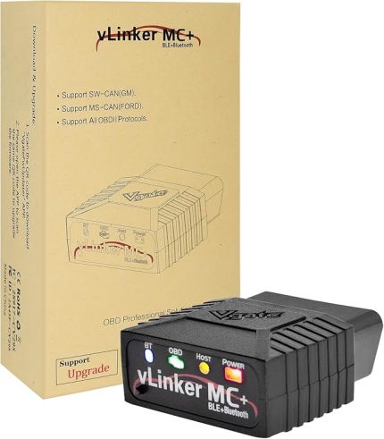 vLinker MC+(BT3.0/BLE4.0) ELM327 için tarama Bluetooth OBD2 Araç Teşhis MS CAN Oto Aracı Android & iOS ve Pencere