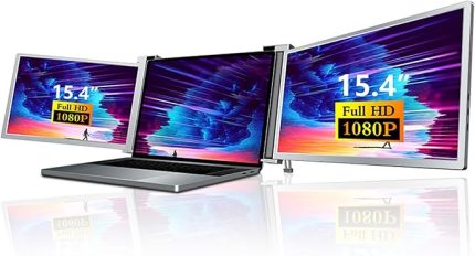 NPM20 15.4" FHD 1080p IPS Type-C Taşınabilir Dizüstü 2'li Monitör Çoklayıcı Notebook Monitör