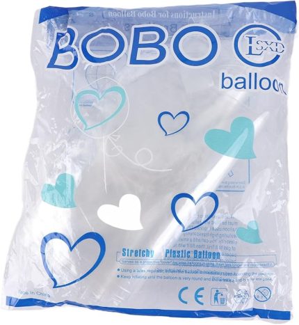 10PCS Bobo Balonlar Kabarcık Balonlar, Şeffaf Bobo Balon Şeffaf Kabarcık Balon, Geniş Ağız Yeniden Kullanılabilir Çevre Dostu Şeffaf Düğün Doğum Günü Partisi için