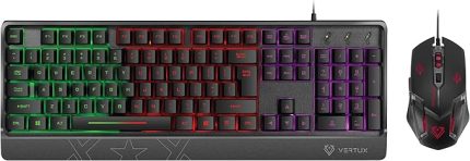 Orion, oyun klavyesi ve fare, 6 programlanabilir fare, ayarlanabilir 3200 dpi, bilek desteği ve çok renkli LED arka plan aydınlatması