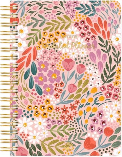 Color Süresiz Planlayıcı Spiralli Ajanda Defter Botanical 17x24 cm