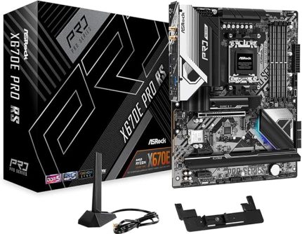 X670E Pro RS RGB ATX Anakart, AMD AM5 Ryzen 8000 ve 7000, DDR5, 5x M.2 SSD, 4K 120Hz, AMD Expo, USB Type C, WiFi 6E