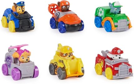 Patrol Pup Squad Racers – 6 parça araç hediye seti, 3 yaşından büyük çocuklar için uygundur