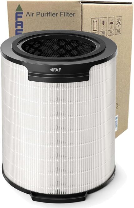 Fresh Air Filter True Cam Pure Hepa Filtre Philips AC1711-AC1715 Filtre ile Uyumlu, FY1700/30 HEPA Filtre ile Uyumlu Beyaz Natural