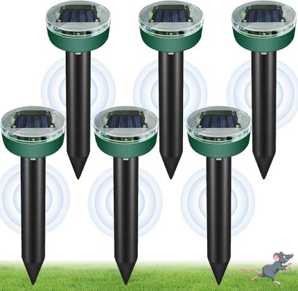 adet solar köstebek korkutucu, IP65 ultrason köstebek korkutucu, su geçirmez köstebek kovucu, çimler ve bahçelerde yılan kovucu