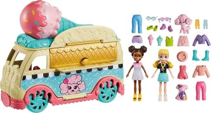 Pocket-Polly Pocket Minik Lezzetler Dondurma Arabası HHX77