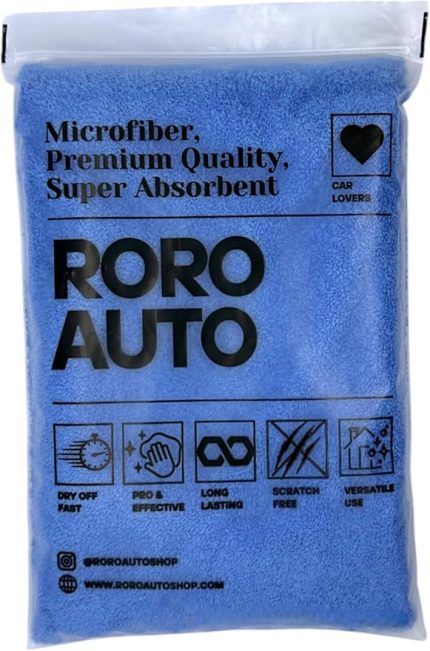 Mikrofiber Araç Yıkama Bezi & Oto Kurulama Havlusu 50x70 Mavi