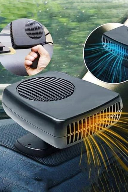 Girişli 12V Isıtıcı-Soğutucu Buğu Çözücü Araç İçi Pratik Fan