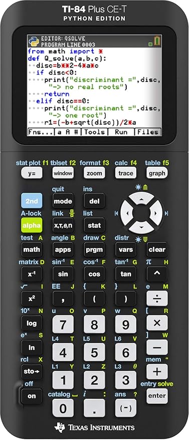 Instruments TI-84 PLUS CE-T Python Hesap Makinesi Python Edition