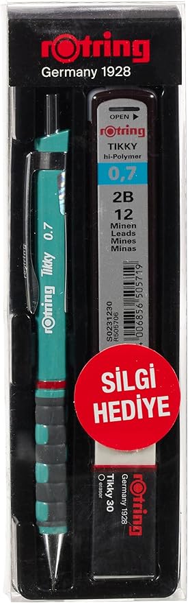 TIKKY Min Silgi 3'lü Okul Seti- 0.7 Deniz Mavi