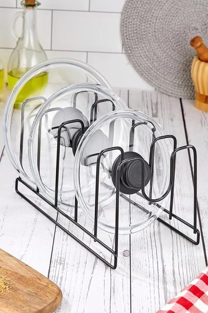 Metal Tava Ve Kapak Düzenleyici Siyah