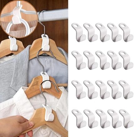 Home 10 Adet Askı Çoğaltıcı Kanca Seti, Dolap Düzenleyici, Giysi Askılarını Çoğaltma ve Mekan Tasarrufu Sağlayıcı, Gardırop ve Dolaplar İçin Pratik Çözüm