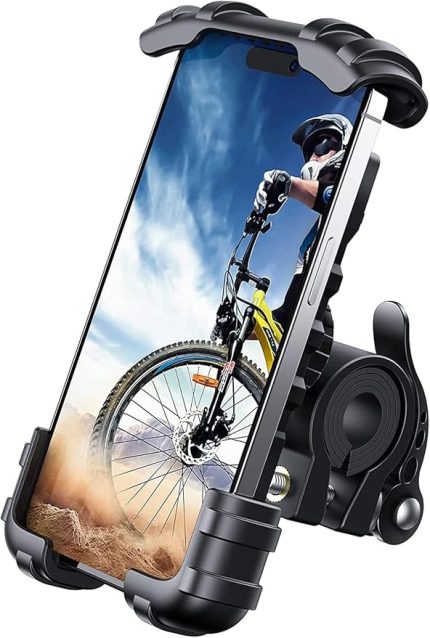 Ht-T45 Motosiklet ve Bisiklet Gidonu Için 360 Dönebilen Telefon Tutucu 4.5" - 6.5"