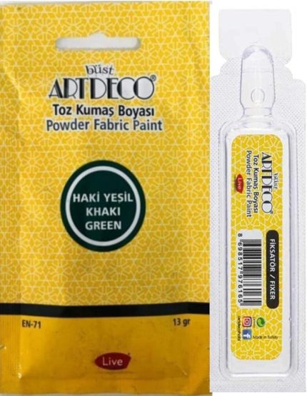 Toz Kumaş Boyası 13 Gr Haki Yeşil