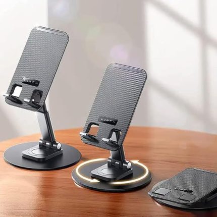 Ayarlanabilir Tablet Ve Cep Telefonu Standı Kendi etrafonda 360 Derece Dönebilen Alüminyum Masaüstü Çok Amaçlı Telefon Dock Tutucu