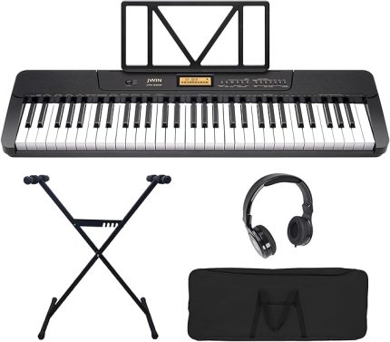 JTK-3600 61 Tuş Hassasiyetli 5 Oktav Org Seti - Siyah