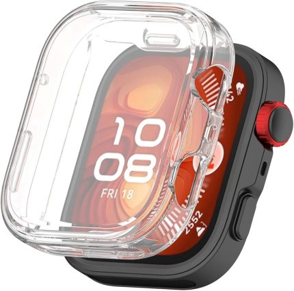 Watch Fit 4 İle Uyumlu Yumuşak Tpu Silikon Kasa Ve Ekran Koruyucu Kılıf Şeffaf