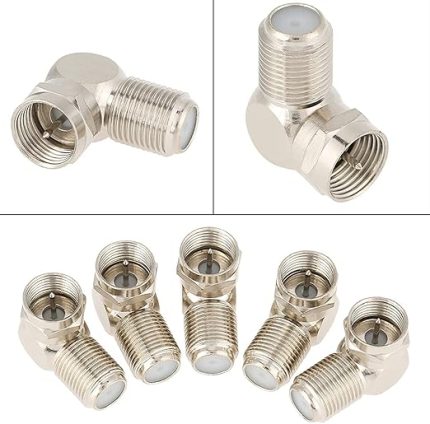 F Konnektör L Fiş 90 Derece 5 ADET L Anten Başlığı