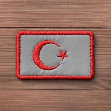 Türk Bayrağı Patch Yansıtıcılı Arma - 8x5 cm