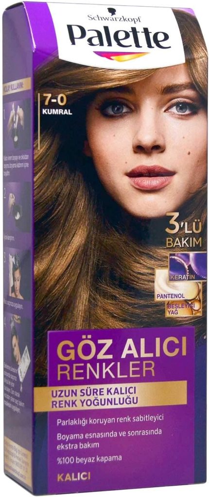 Yoğun Göz Alıcı Renkler Saç Boyası 7-0 Kumral Saç Boyası