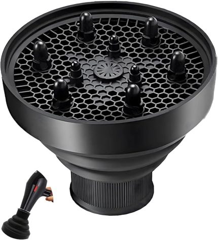 Evrensel Saç Kurutma Makinesi Difüzörü, Profesyonel Kuaförlük Kurutma Makinesi Şekillendirme Aracı, Ayarlanabilir Kıvırcıksız Hızlı Kuruyan Saç Difüzörü, Çoğu Saç Kurutma Makinesine Uygun