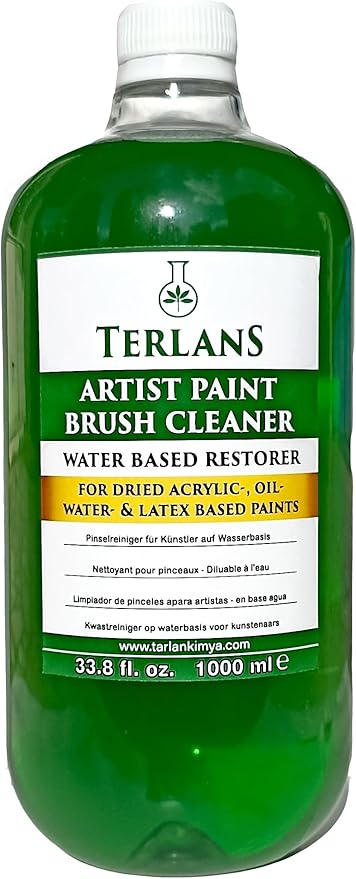 Sanatsal Boya ve Fırça Temizleyici 1000 ml - Yağlı ve Akrilik Boya Temizleyici - Artist Brush Cleaner