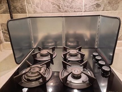 Ocak arkası koruyucu yağ sıçratmaz panel BÜYÜK BOY 30+30+30+30