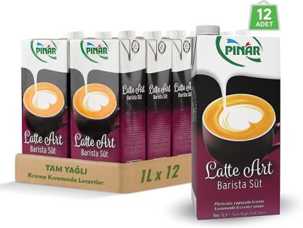 Latte Art Tam Yağlı Barista Süt 1 L X 12 Adet