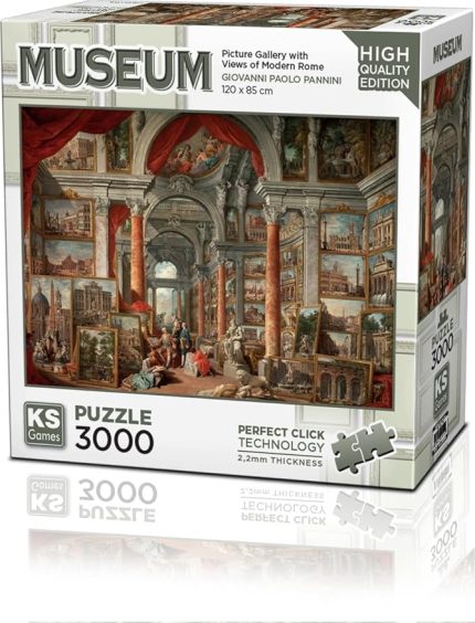 Picture Gallery With Views Of Modern Rome 3000 Parça Puzzle -KS Puzzle