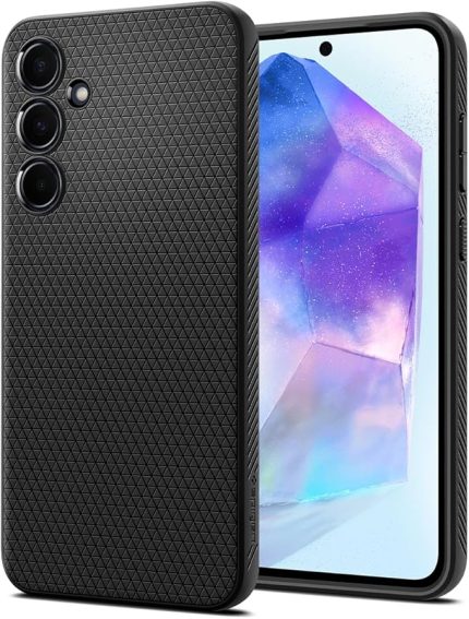 Galaxy A55 Kılıf Liquid Air Matte Black - ACS07526