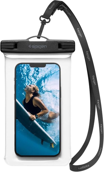 Aqua Shield WaterProof (Tüm Cihazlarla Uyumlu) IPX8 Sertifikalı Su Geçirmez (Havuz & Deniz için Kılıf) A601 Crystal Clear - AMP04526