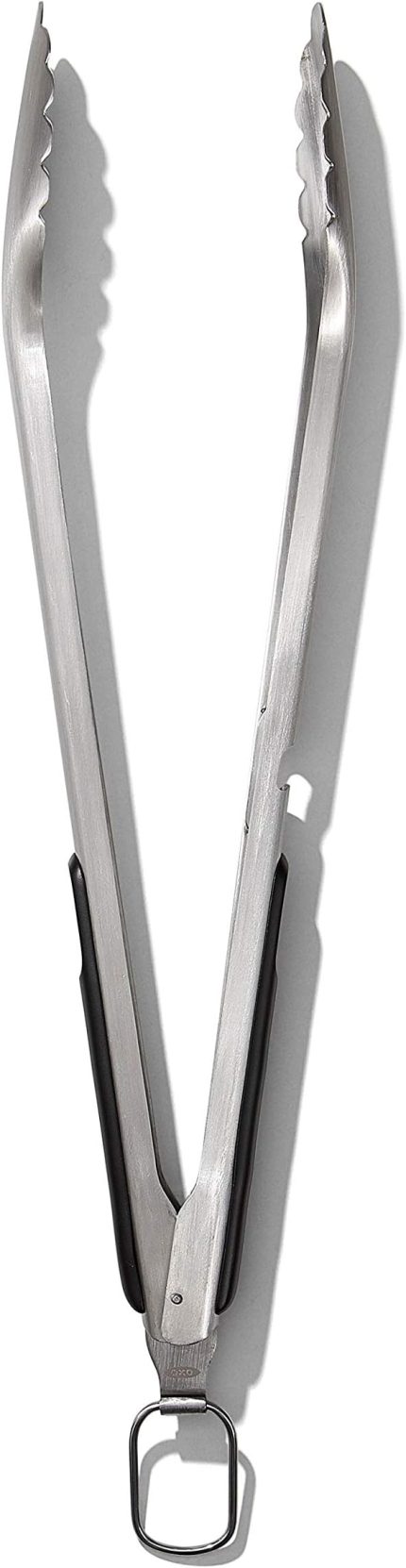 Good Grips Paslanmaz Çelik Uzun Barbekü Maşası, Dahili Şişe Açacaklı 47,5 cm - Sosis, Sebze ve Daha Fazlası İçin
