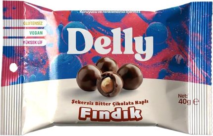 Adet Şekersiz Bitter Çikolata Kaplı Fındık 40 G